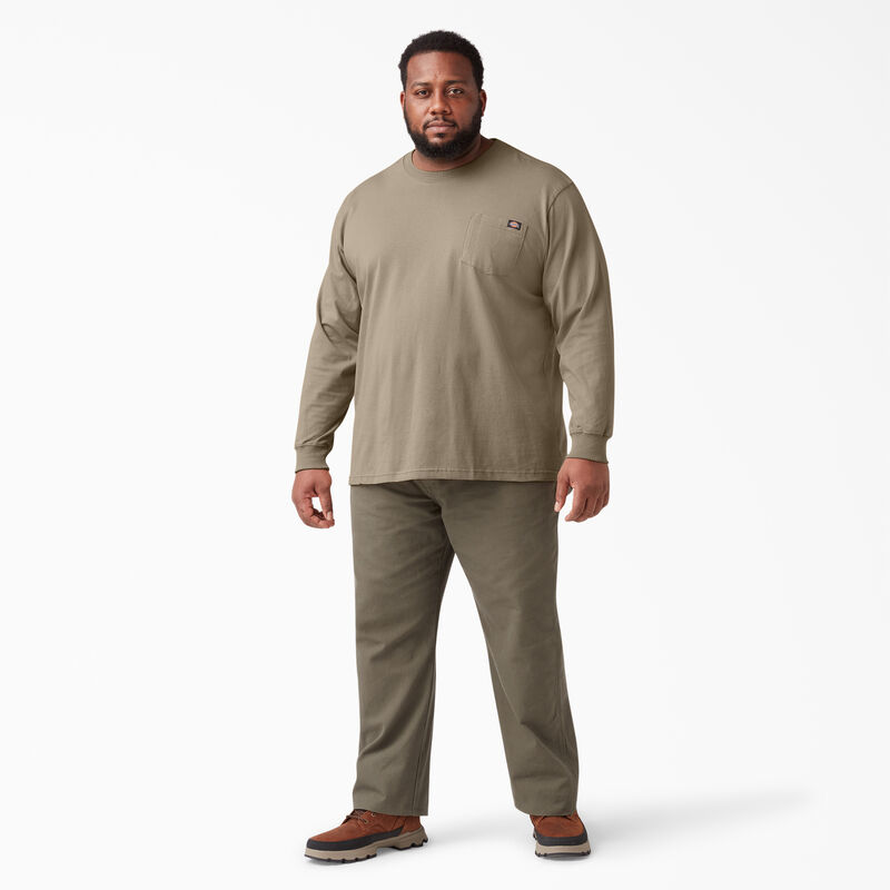 Dickies Heavyweight Long Sleeve Pocket T-Shirt Desert Sand ID-zLozIMOv