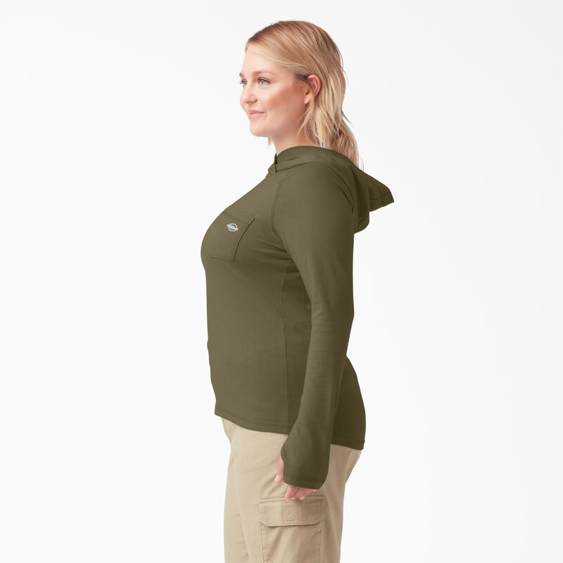 Dickies Plus Cooling Performance Sun Shirt Military Green Heather ID-zWC83X1s