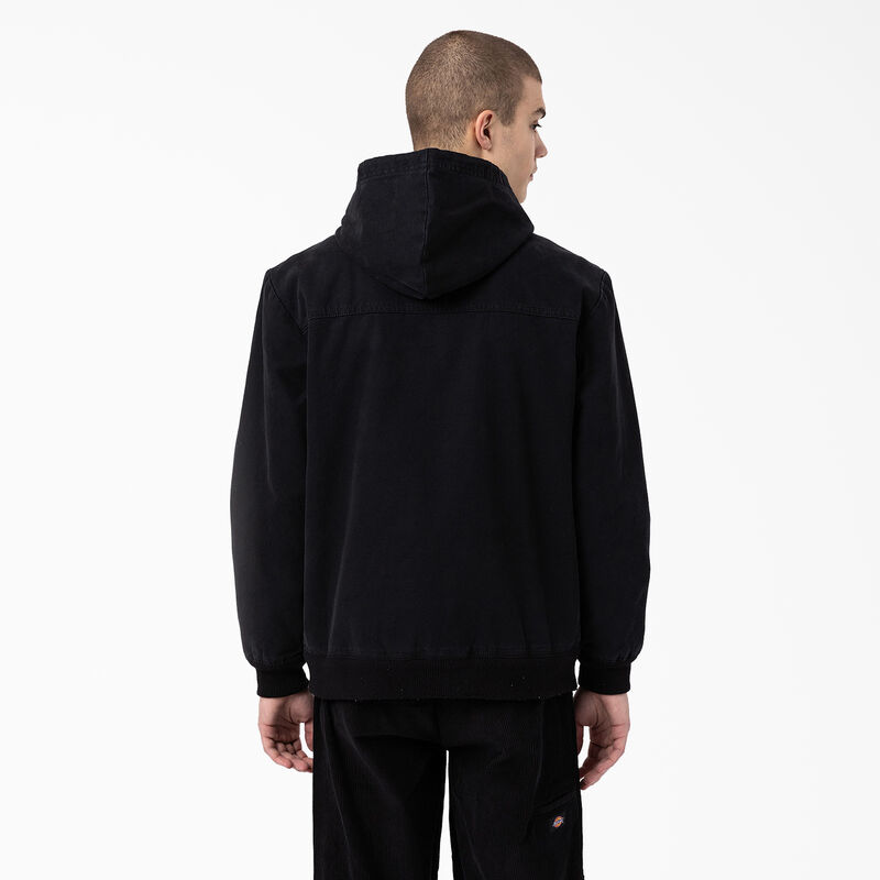 Dickies Hooded Bomber Jacket Stonewashed Black ID-zeSLAM9o