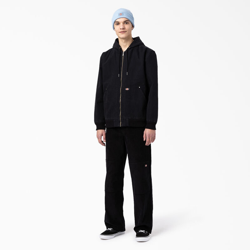 Dickies Hooded Bomber Jacket Stonewashed Black ID-zeSLAM9o