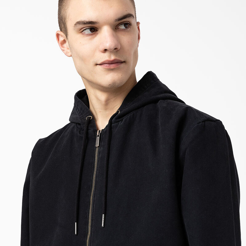 Dickies Hooded Bomber Jacket Stonewashed Black ID-zeSLAM9o