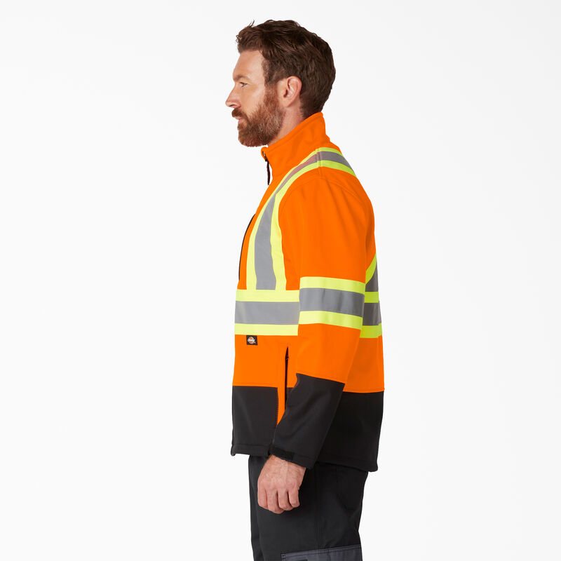 Dickies Hi Vis Safety Softshell Jacket ANSI Orange ID-zgeyZn3J