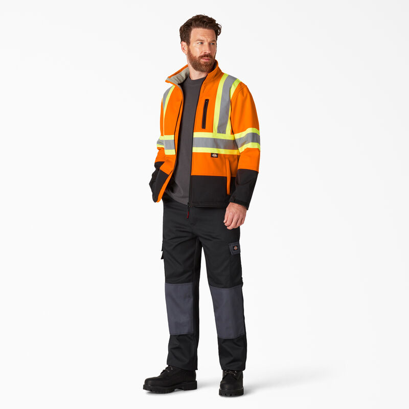 Dickies Hi Vis Safety Softshell Jacket ANSI Orange ID-zgeyZn3J