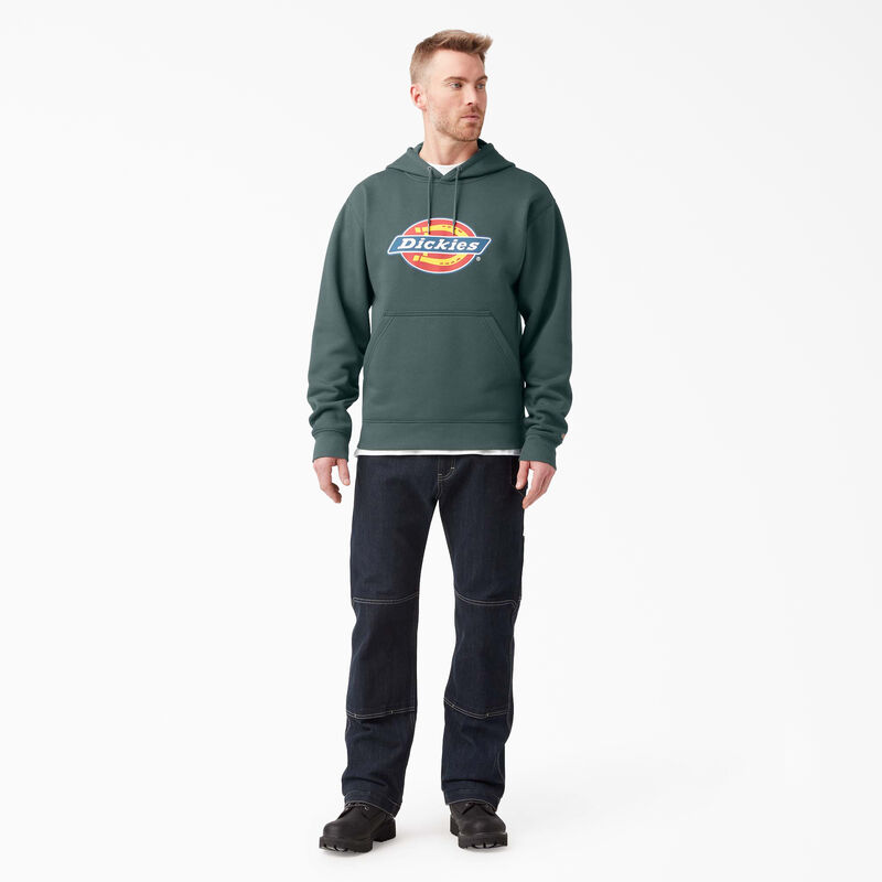 Dickies Water Repellent Tri-Color Logo Hoodie Lincoln Green ID-zlc9loOW
