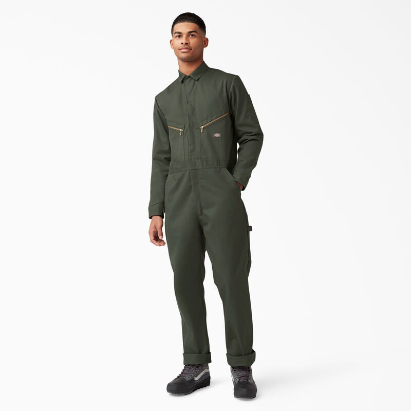 Dickies Deluxe Blended Long Sleeve Coveralls Olive Green ID-zuTlOWgP